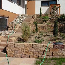 Müller Garten- und Landschaftsbau: Weitere Gestaltungsmöglichkeiten aus Naturstein