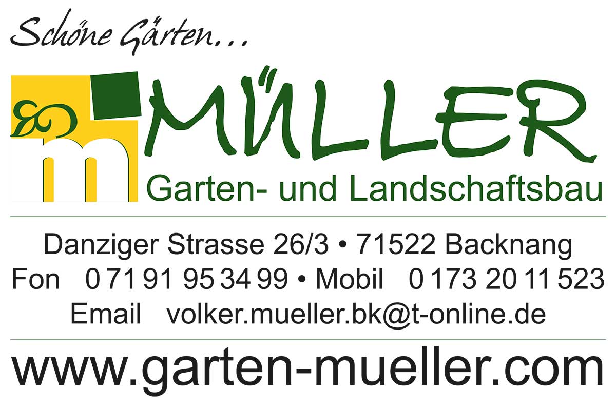 Kontaktdaten Müller Garten und Landschaftsbau